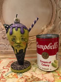 Folk art creation Ice Scream cone Witch Eye-Nez Halloween