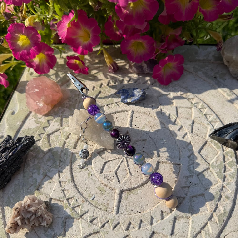 Image of purple burst roach clip