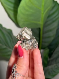 Image 3 of SELF STANDING STRIATED CUBIC PYRITE -PERU- 