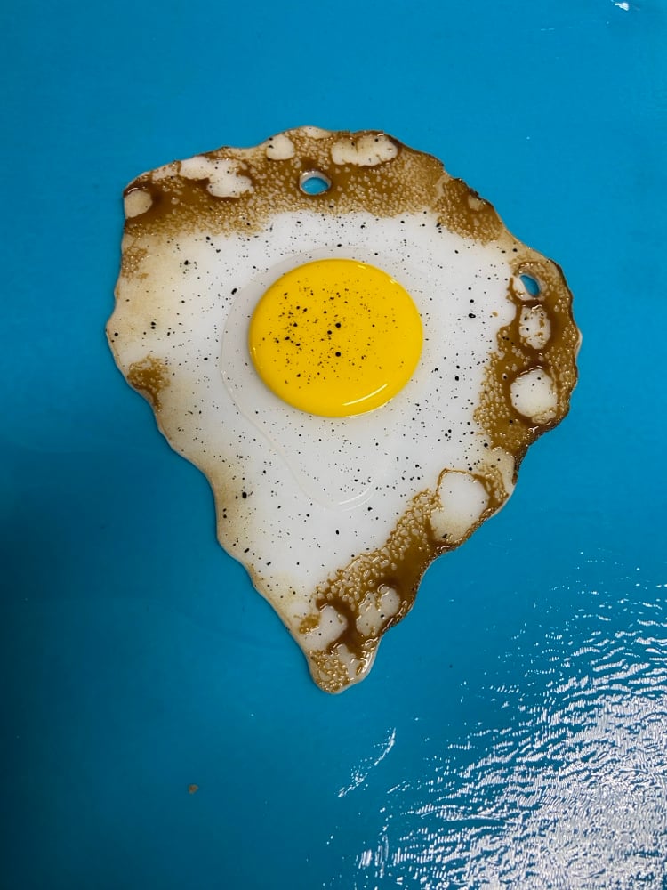 Image of Crispy edges fried egg wall hanging