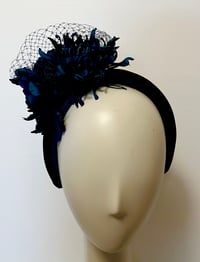 Image 1 of Navy headpiece.