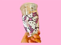 Cold Cup Cozy HK Pink