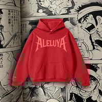 Image 2 of RED ALELUYA HOODIE 