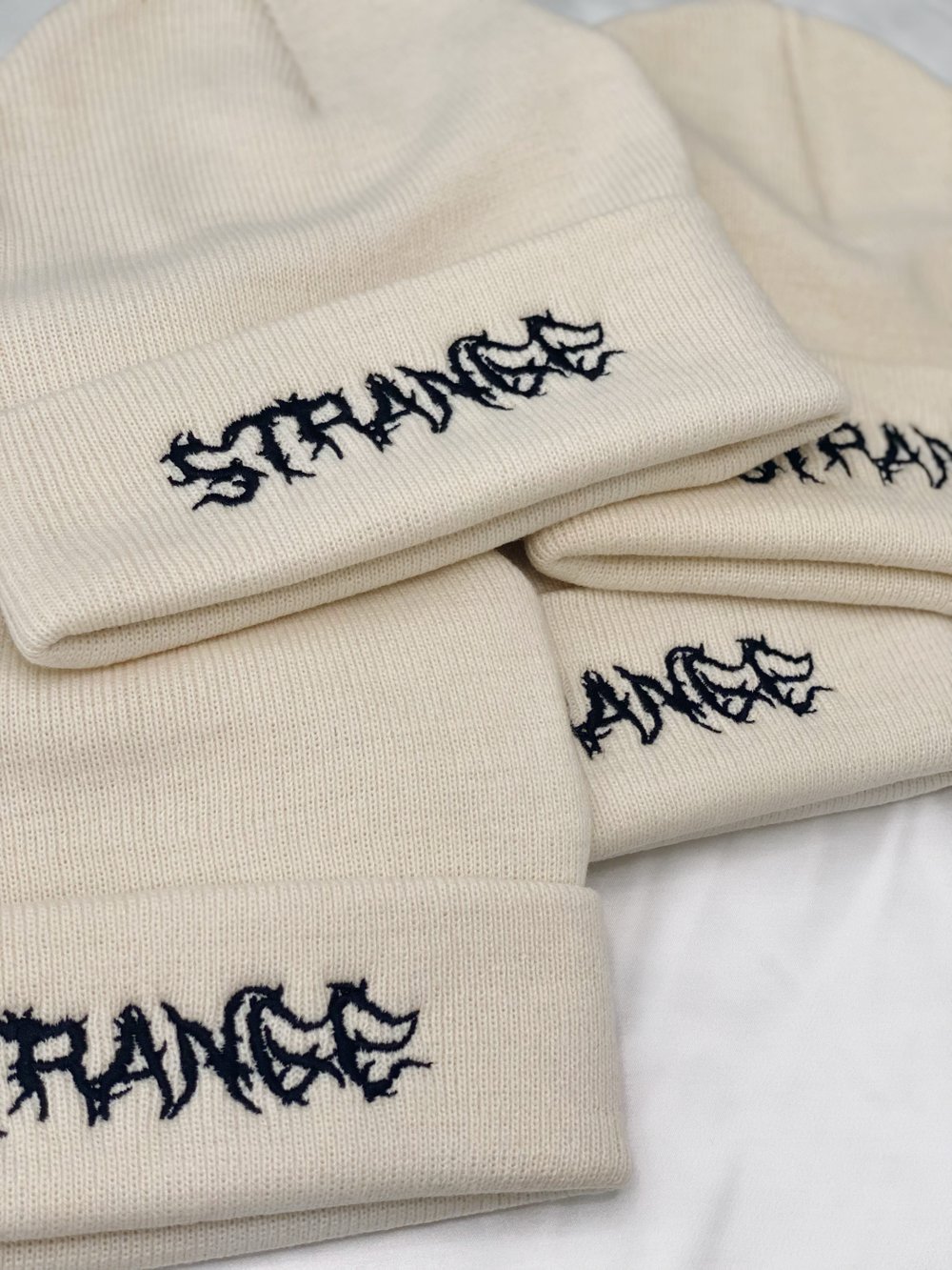 Ecru Beanies