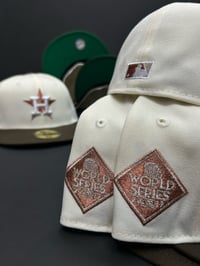 Image 3 of New Era 59Fifty Chrome/Walnut Metallic Copper & Silver