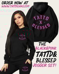25% off!!! Black&pink Tattd&blessed JOGGER SET!!! 🖤🩷