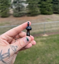 Image 2 of “cosmic lanes” mushroom pendant