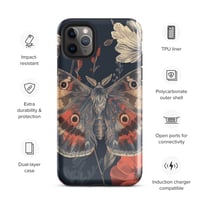 Image 6 of Grunge Goth Style Cottagecore Moth Tough Case for iPhone®