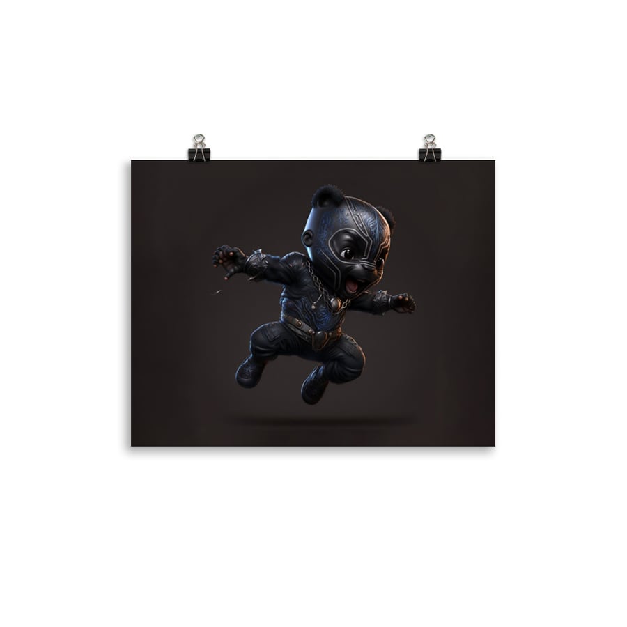 Image of Marvel Babies - Black Panther - T'Challa | Photo paper poster