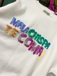 Image 5 of Suadoiro bordado a man. MALA CHISPA TE COMA!. Talla M oversize. En STOCK!