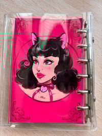 Image 2 of Art By Miss Alice meow clear cover A7 note book