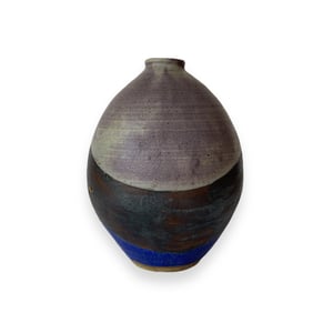 Image of TRI-COLOR LARGE EGG SHAPED VASE
