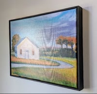 Black Stained Floating Frame 