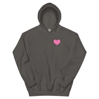 Image 18 of HOT GIRLS HAVE HEART HOODIE - HOT PINK