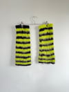 toxic green mohair legwarmers