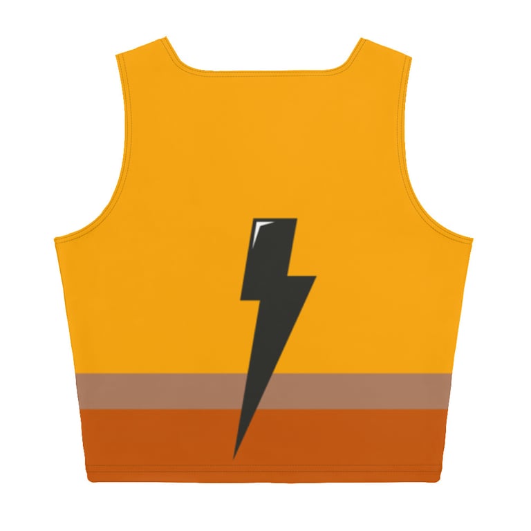 bred yellow thunder Crop Top Image 2