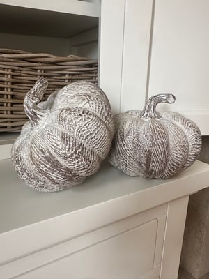 Image of WOOD EFFECT PUMPKIN 