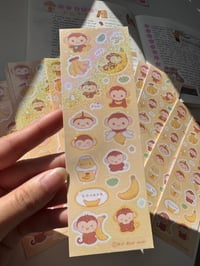Image 1 of NEW: Banana Monkey Sticker Sheet