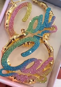 GLITTER CUSTOM NAME BAMBOOZ