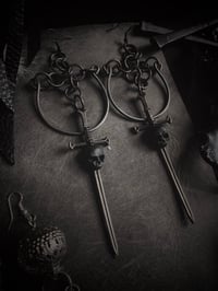 Image 1 of Swords & skulls earrings 