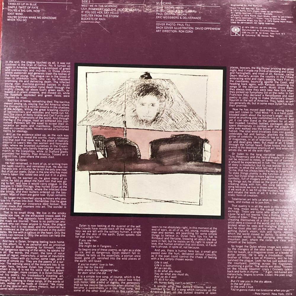 Bob Dylan - Blood On The Tracks