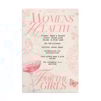 4x6in WOMENS HEALTH POSTER - FOR THE GIRLS