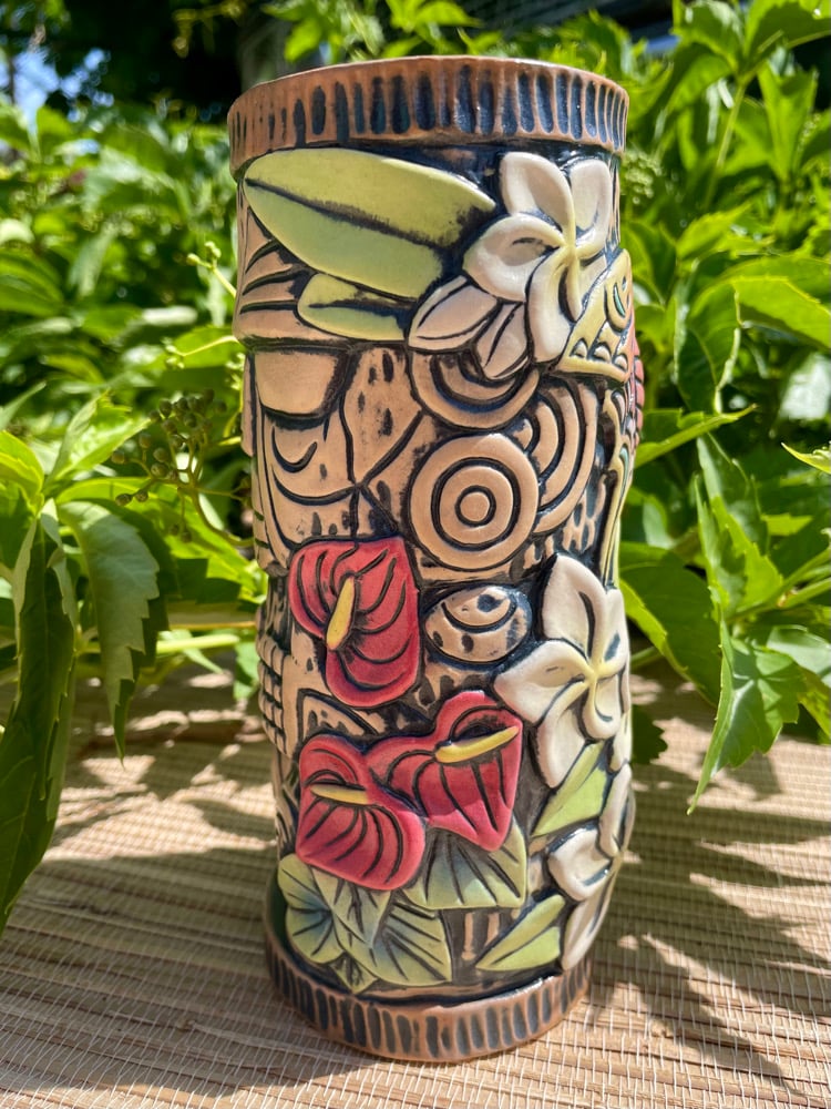 Image of Full Color Floral Peanut Mug