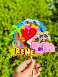 Image 2 of Bad Bunny cake topper (shaker)