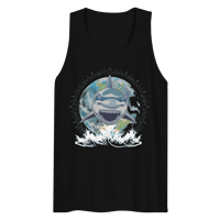 Image 1 of Splash Shark tank top