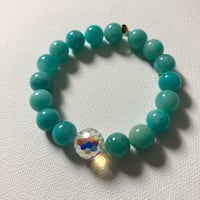 Image 2 of Amazonite & Swarovski Bracelet