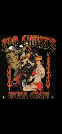 Image 1 of No Limits DYNA  design on back  logo on front  Black Tee Small to 3X 