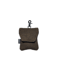 Image 1 of Brown Houndstooth Wool Range Finder Pouch