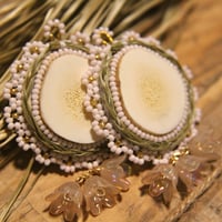 Image 2 of Floral Sweetgrass Dangles