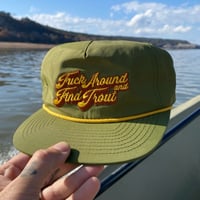 Image 2 of FAAFT Green Unstructured Five Panel hat