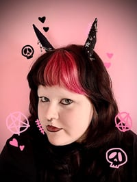 Image 1 of Devil Horn Hair Clips *Made To Order*