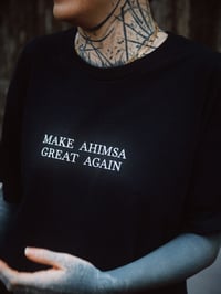 Image 5 of MAKE AHIMSA GREAT AGAIN Shirt White 