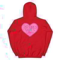 Image 12 of HOT GIRLS HAVE HEART HOODIE - HOT PINK