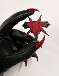 Image 1 of Limited edition Red Pentagram hard enamel pin 