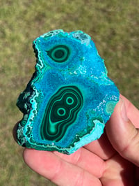 Image 2 of Malachite & Chrysocolla Polished Slab | Congo #3001