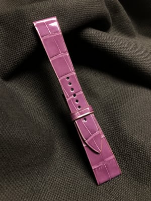 Image of Glazed Pink Alligator Watch Strap