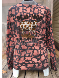 Image 5 of Rustic Cowprint Crewneck