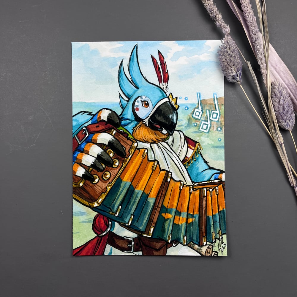 Kass 5x7 Signed Watercolor Print