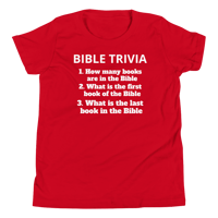 Image 13 of Unisex Youth Short Sleeve T-Shirt (Bible trivia 1)