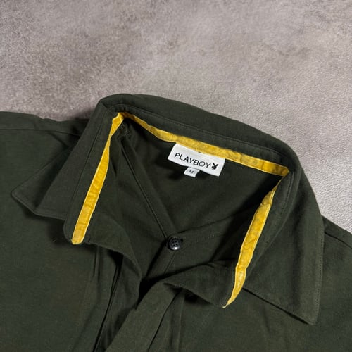 Image of 2000s Playboy Longsleeve Polo Shirt, Size Medium