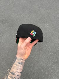 Image 3 of SHOP MULTI TONE GREEN BRIM MEXICO BASEBALL CUSTOM FITTED CAP