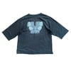 2000s Undercover x Kaws 3/4th Sleeve Graphic Print Shirt  