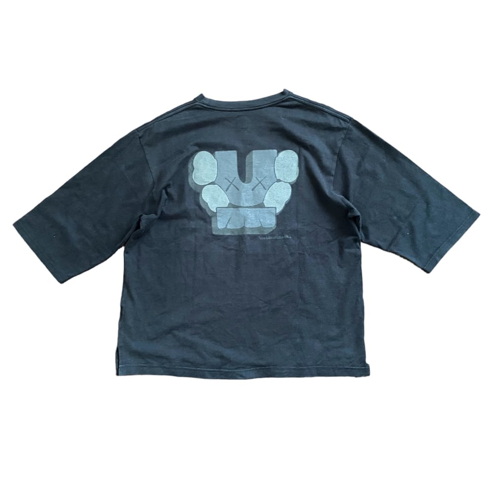 2000s Undercover x Kaws 3/4th Sleeve Graphic Print Shirt  