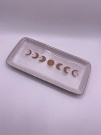 Image 2 of 17cm Moon Phase Ceramic Trinket Tray