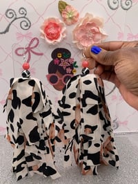 Cow Girl Chiffon Tassel Earrings 