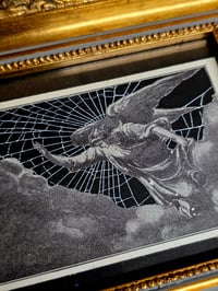 Image 3 of 1800's Biblical Page “Angel”  & Preserved Web